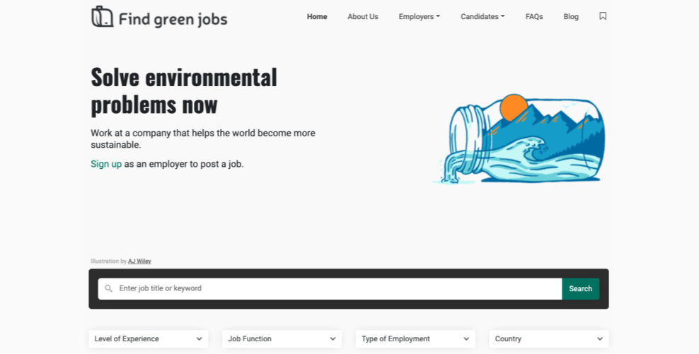 Find Green Jobs Screenshot